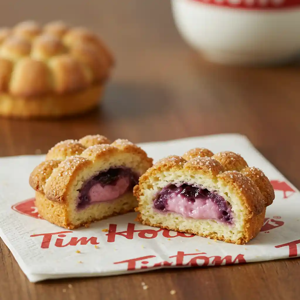 Blueberry Cheesecake Filled Timbit