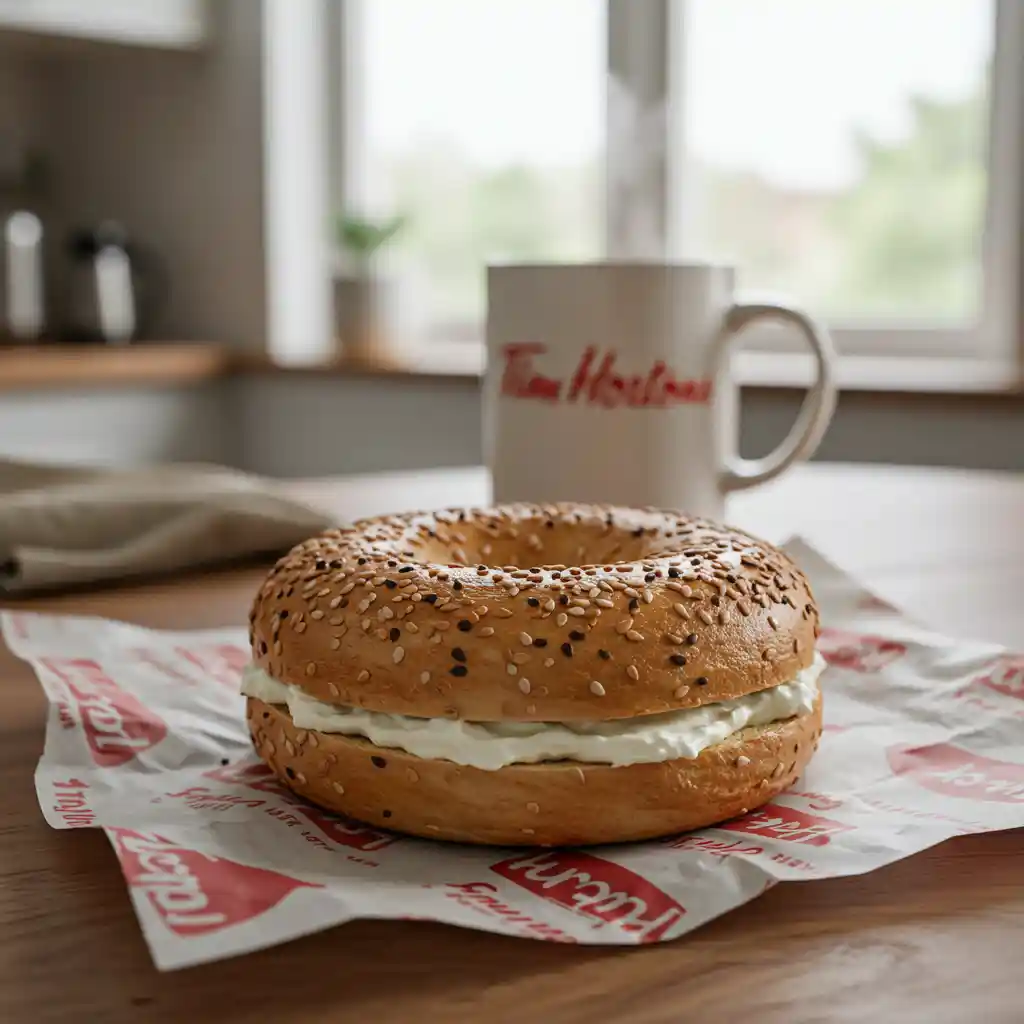 Tim Hortons Everything Bagel – Savory, Flavor-Packed Classic