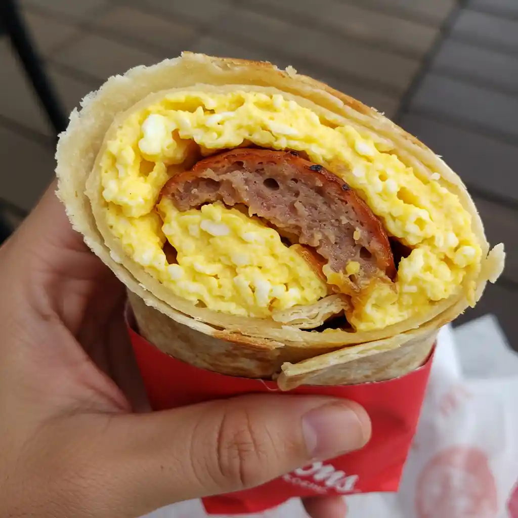 Scrambled Egg Loaded Wrap – Tim Hortons Hearty Morning Choice