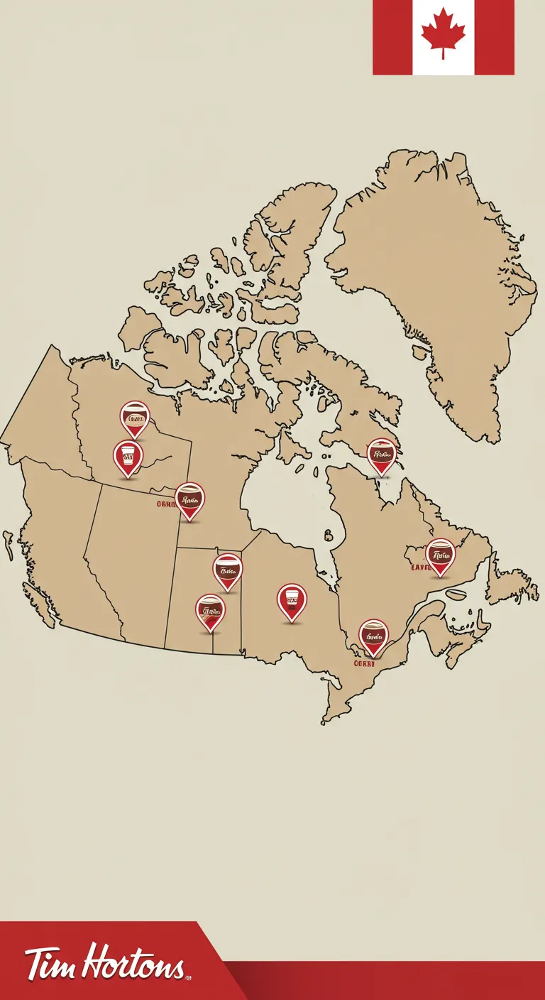 Tim Hortons Locations by State (Canada)