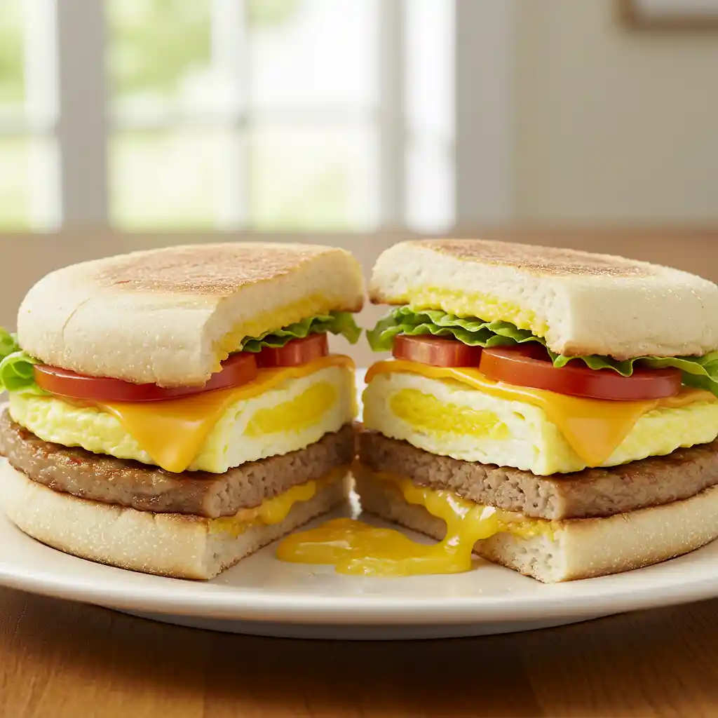 Turkey Sausage Breakfast Sandwich